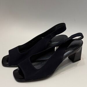 Elegant Black Women's Slingback Shoes